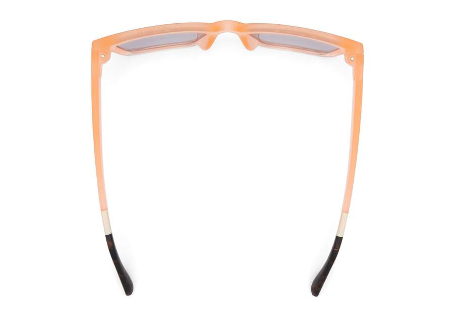 Adelaide Peach Crystal Fade Traveler Sunglasses Top View Opens in a modal