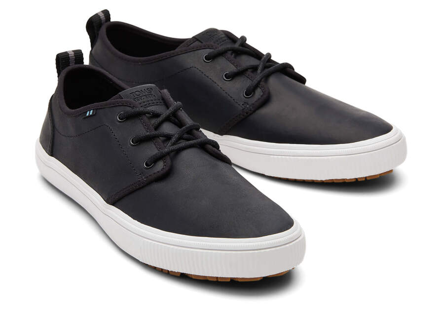 Carlo Terrain Water Resistant Leather Sneaker Front View