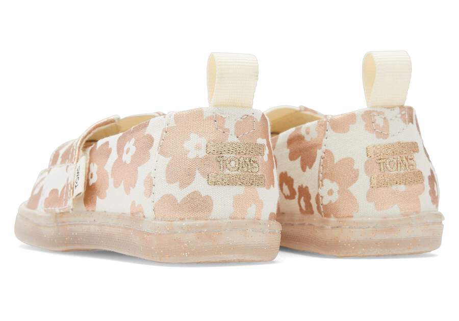 Alpargata Ojai Foil Floral Toddler Shoe Back View Opens in a modal