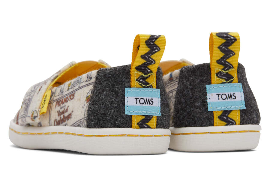 TOMS X Peanuts® Tiny Alpargata Back View Opens in a modal