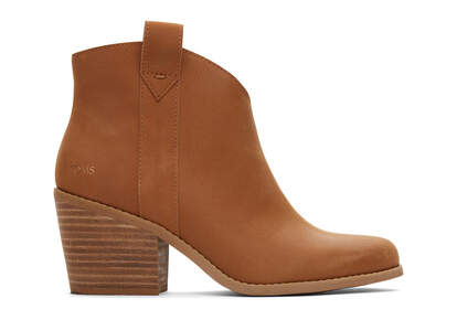 Constance Tan Leather Heeled Boot
