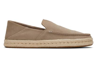 Alonso Taupe Suede Rope Loafer