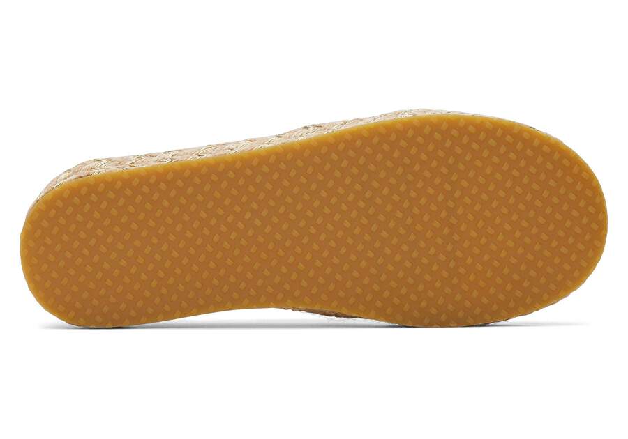 Youth Alpargata Natural Metallic Kids Shoe Bottom Sole View Opens in a modal