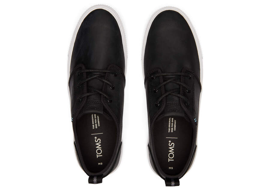 Carlo Terrain Water Resistant Leather Sneaker Top View Opens in a modal