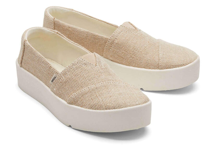 Verona Natural Slip On Sneaker Front View Opens in a modal