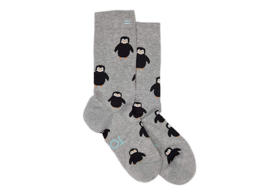 Light Cushioned Crew Socks Penguin Tiny Twin  Opens in a modal