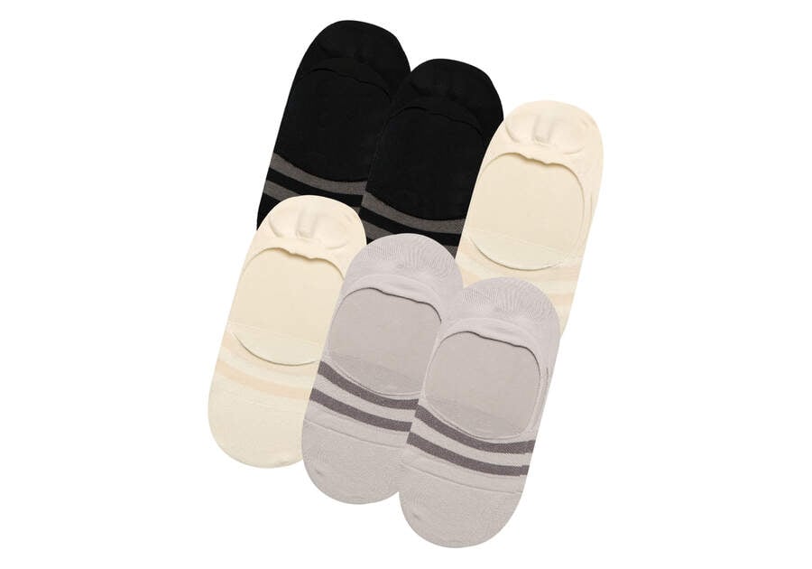 Classic No Show Socks Basics 6 Pack Front View Opens in a modal