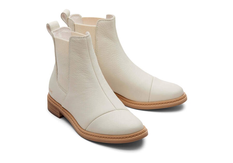 Charlie Light Sand Leather Boot Front View Opens in a modal