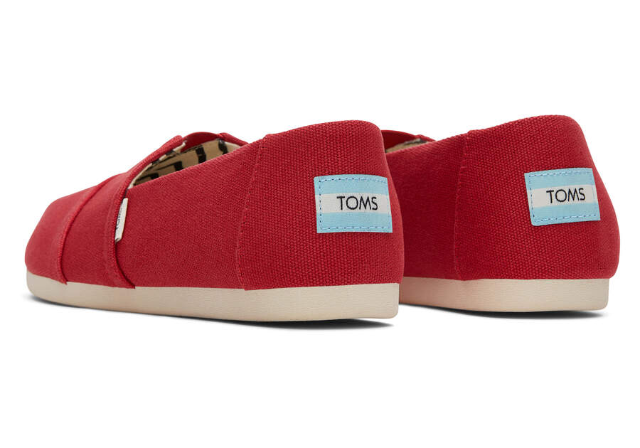 lager Våd Rationalisering Women's Alpargata Red Recycled Cotton Espadrille | TOMS