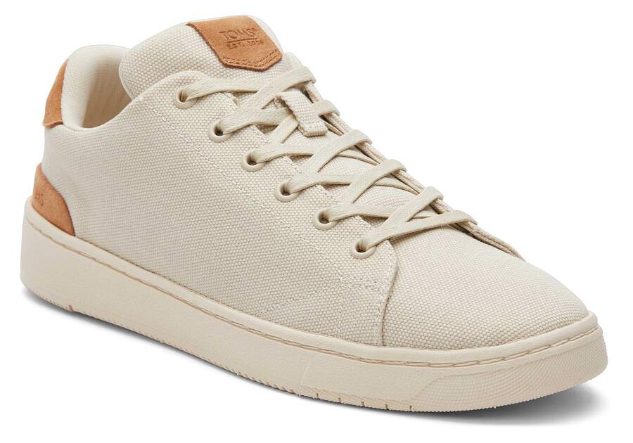 TRVL LITE Cream Suede Lace-Up Sneaker  Opens in a modal