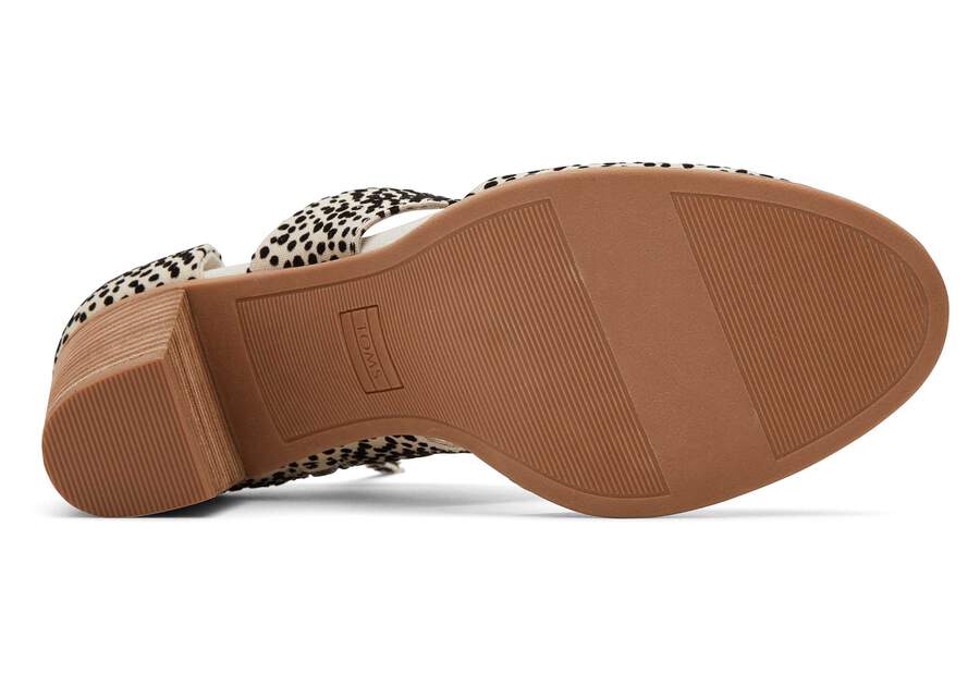 Milan Mini Cheetah Closed Toe Heel Bottom Sole View Opens in a modal