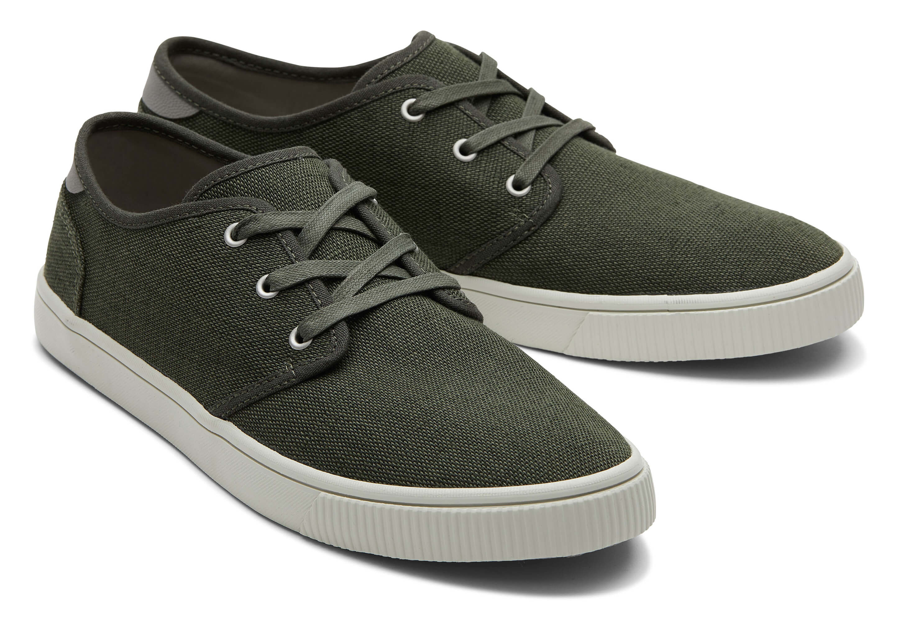 Green high ankle canvas sneaker for men