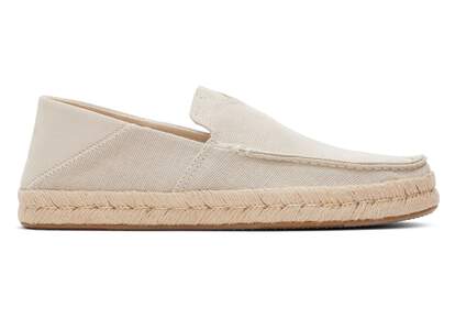 Alonso Heritage Canvas Gebroken Wit Touwzool Loafers