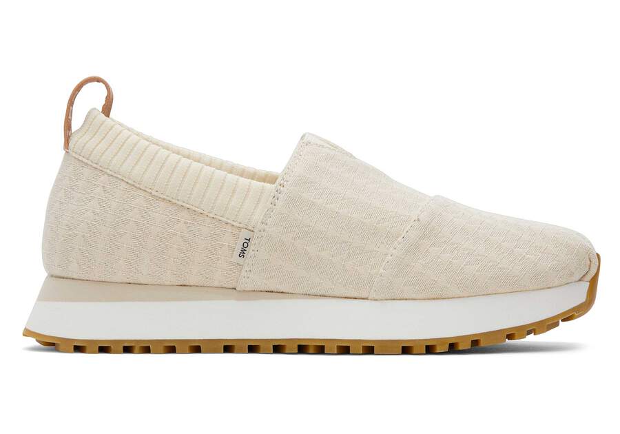 Resident 2.0 Natural Triangle Woven Sneaker Side View Opens in a modal