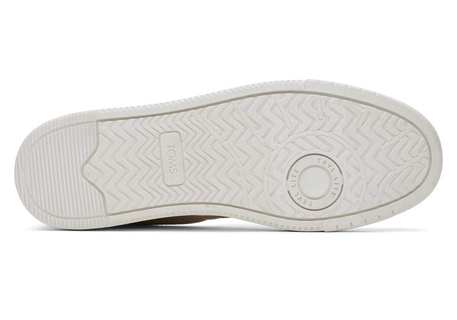 TRVL LITE Alpargata Cream Slip On Sneaker Bottom Sole View Opens in a modal