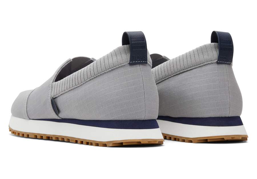 Resident 2.0 Grey Ripstop Sneaker Back View Opens in a modal