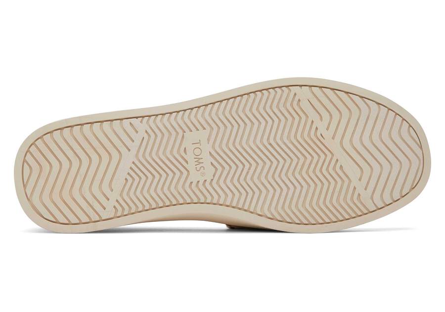 Kameron Pink Stripes Slip On Sneaker Bottom Sole View Opens in a modal