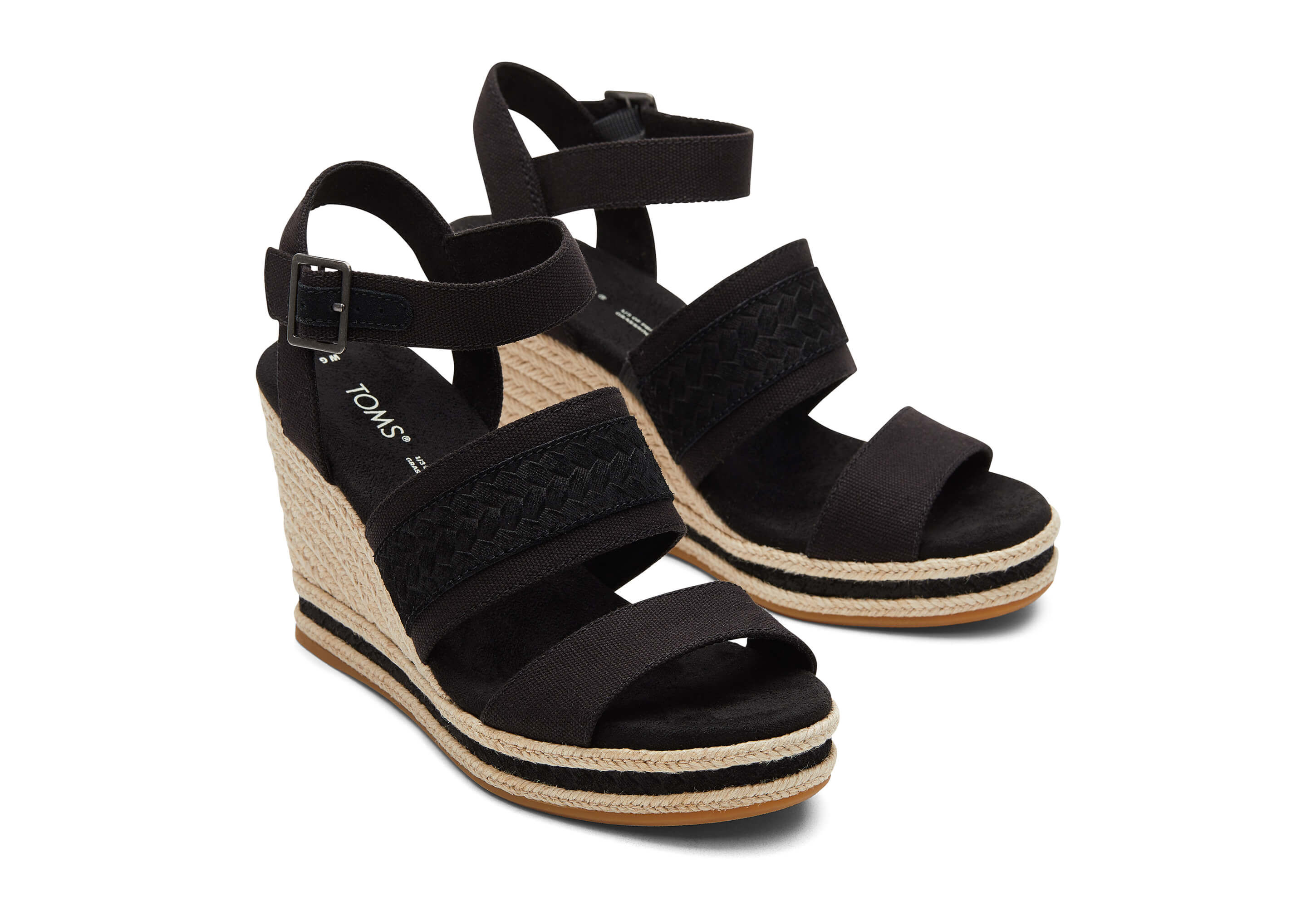 Women's Toms Wedge sandals, size 40 (Black) | Emmy