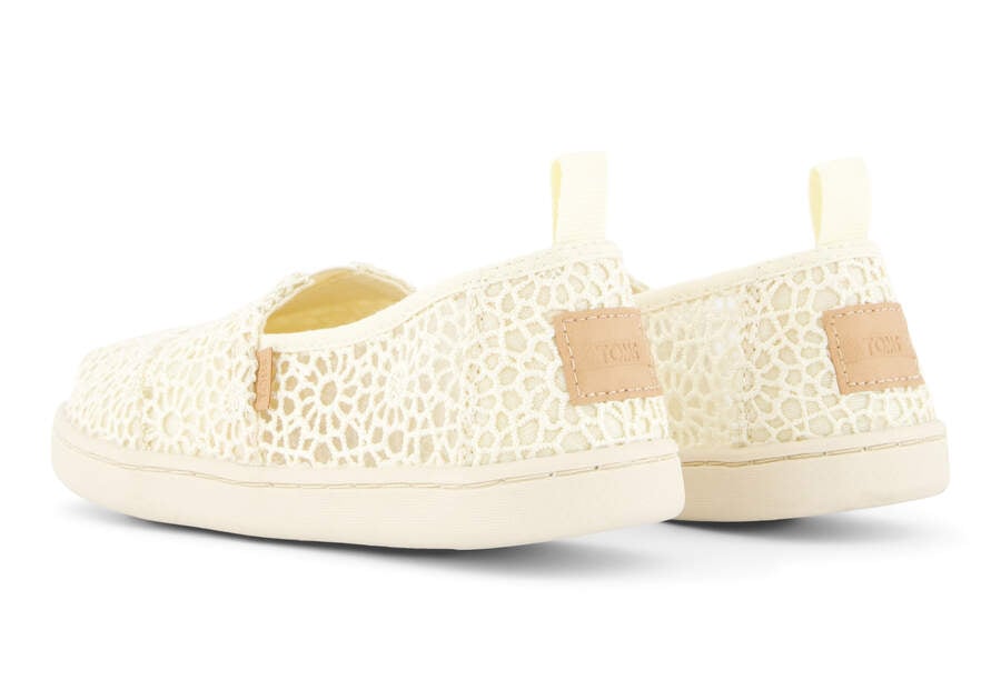 Youth Alpargata Natural Moroccan Crochet Kids Shoe Back View Opens in a modal