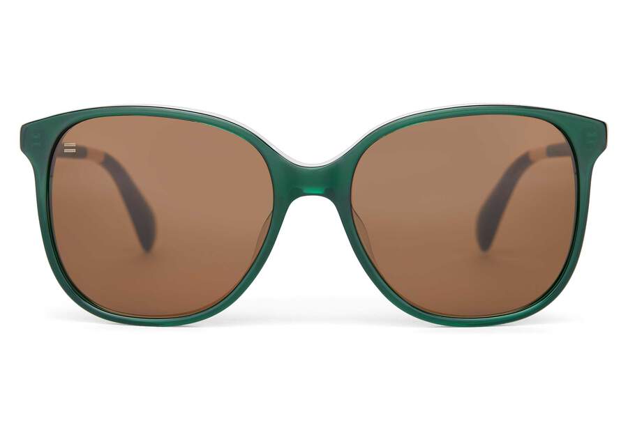 Sandela Sea Moss Handcrafted Sunglasses Front View Opens in a modal