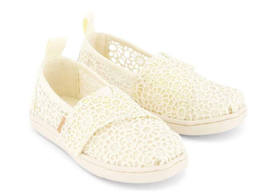 Alpargata Natural Moroccan Crochet Toddler Shoe Front View Opens in a modal