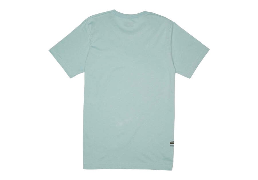 TOMS Logo Short Sleeve Crew Tee Back View Opens in a modal