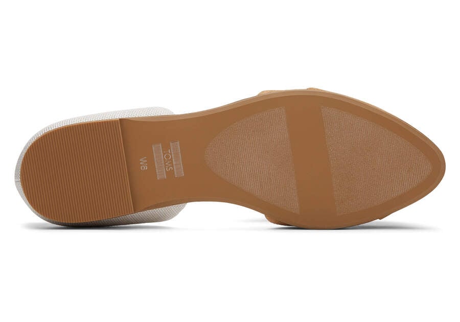 Jutti D'Orsay Tan Suede Leather Flat Bottom Sole View Opens in a modal