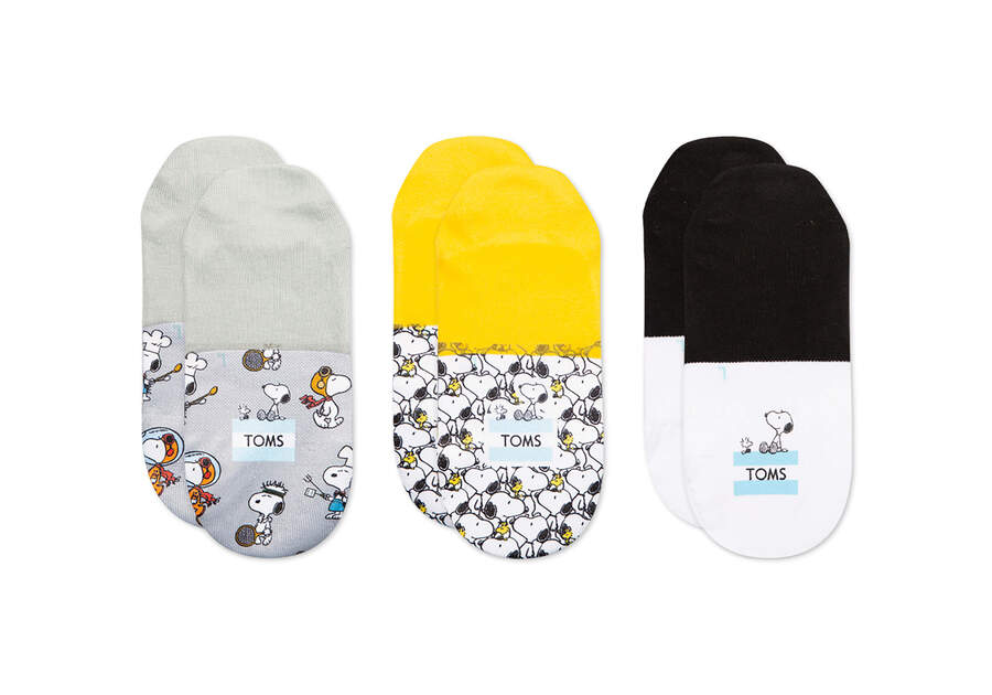 TOMS X Peanuts® Ultimate No Show 3 Pack Additional View 2