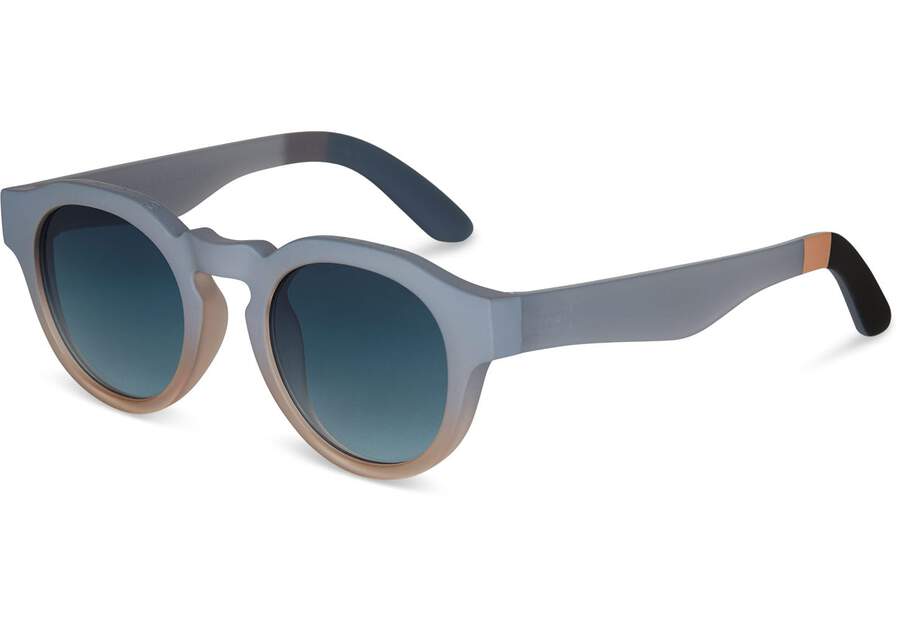 TRAVELER by TOMS Bryton Matte Dusty Blue Side View Opens in a modal