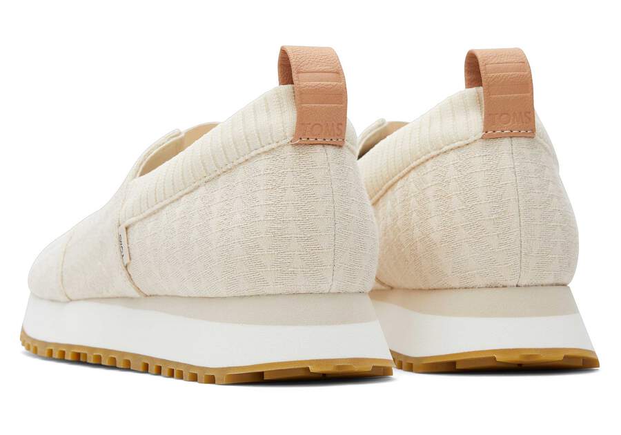 Resident 2.0 Natural Triangle Woven Sneaker Back View Opens in a modal