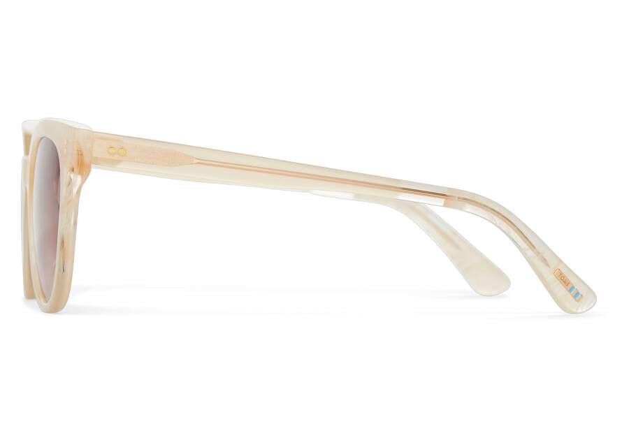 Marlowe Oatmilk Latte Handcrafted Sunglasses 