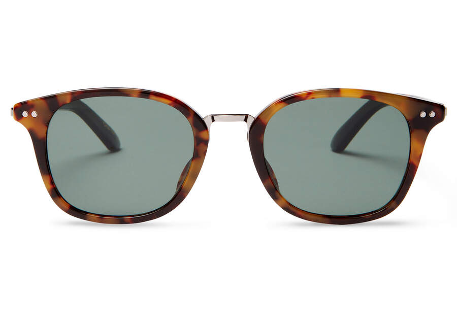 Barron Amber Tortoise Polarized Front View Opens in a modal