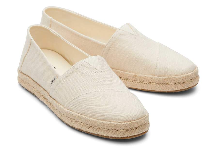 Alpargata Rope 2.0 Natural Recycled Cotton Espadrille Front View Opens in a modal