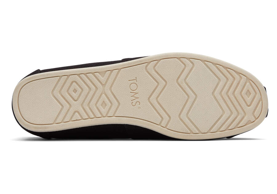 Alpargata Black Recycled Cotton Canvas Bottom Sole View Opens in a modal