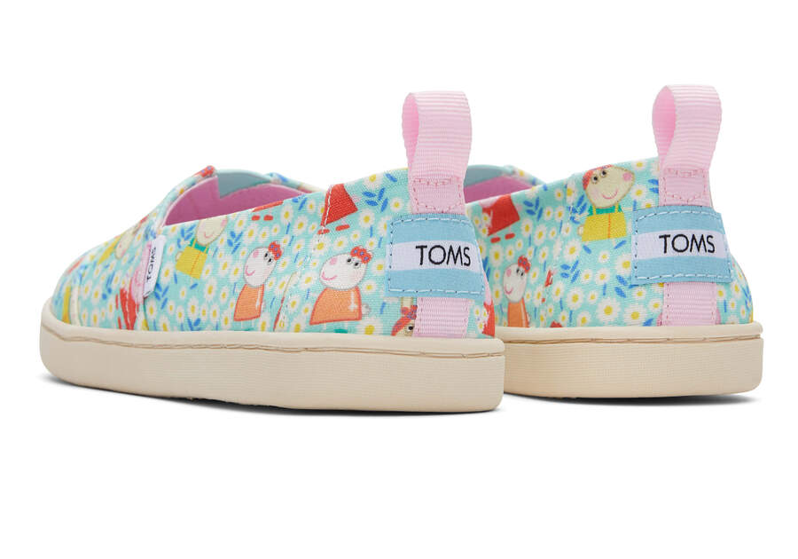 TOMS X Peppa Pig Youth Alpargata Back View Opens in a modal