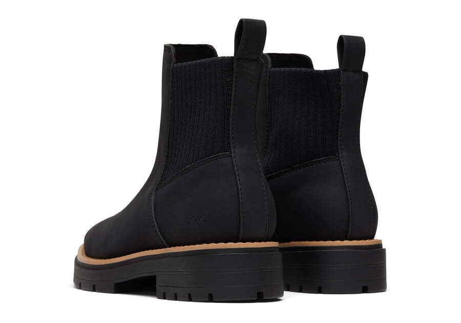 Cort Black Vegan Boot Back View Opens in a modal