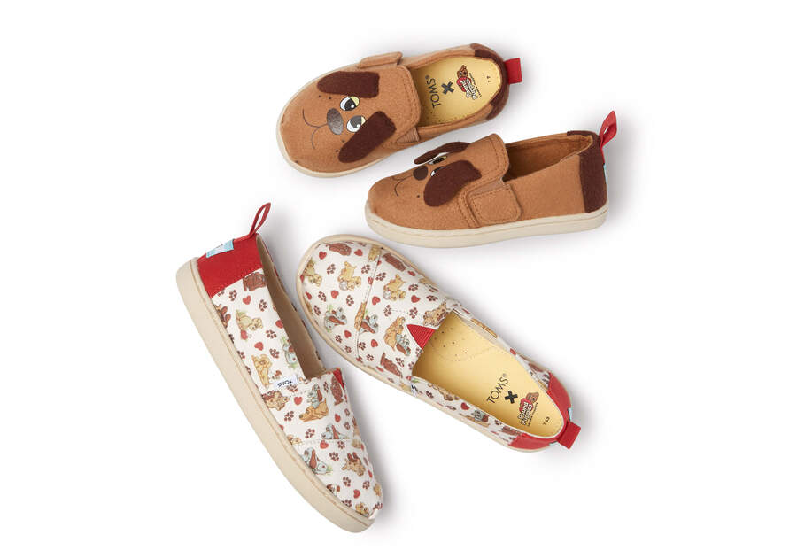 TOMS x Pound Puppies Youth Alpargata Additional View 1 Opens in a modal