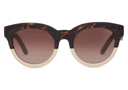 Florentin Tortoise Oatmilk Fade Traveler Sunglasses