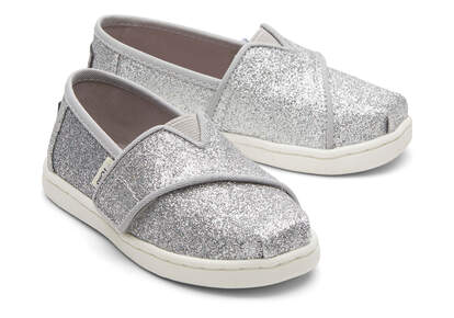 Tiny Alpargata Silver Glitter Toddler Shoe