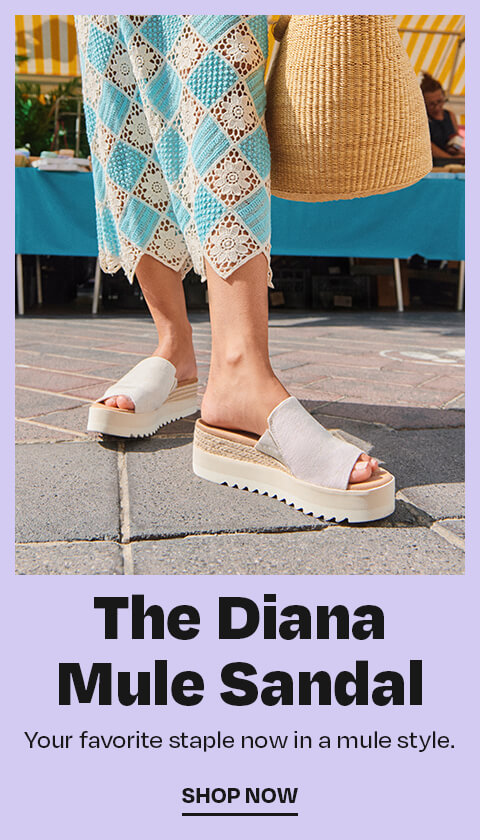 The Women's Diana Mule Sandal in the natural yarn dye colorway shown. Your favorite staple now in a mule style. Shop now.