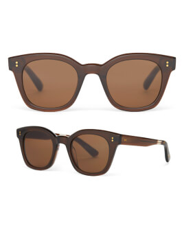 TOMS Rome Cacao Crystal Handcrafted Sunglasses shown.