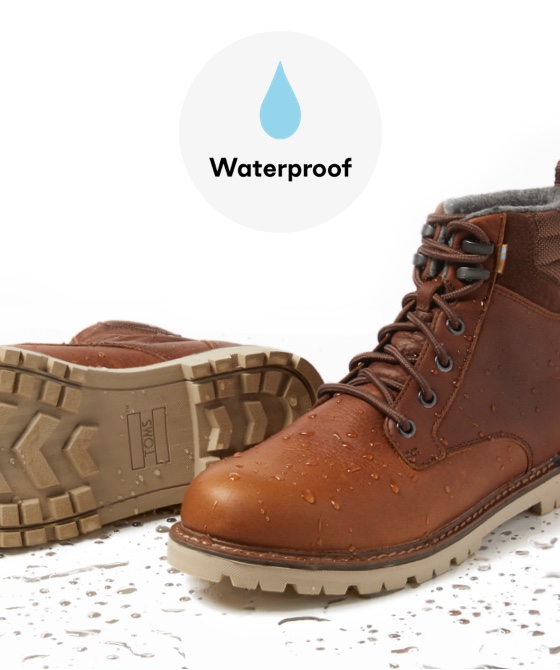 waterproof peanut brown leather mens 