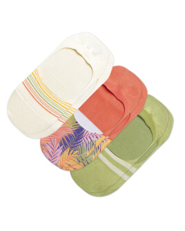 TOMS Classic No Show Socks Palms 3 Pack in Palm Springs shown.