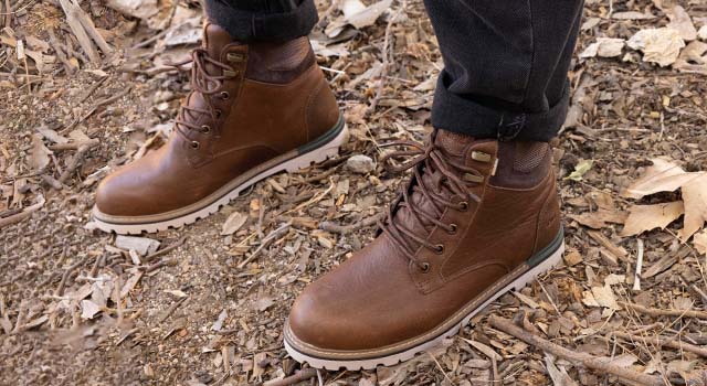 Men's Boots. Ashland Boot in water resistant topaz brown.