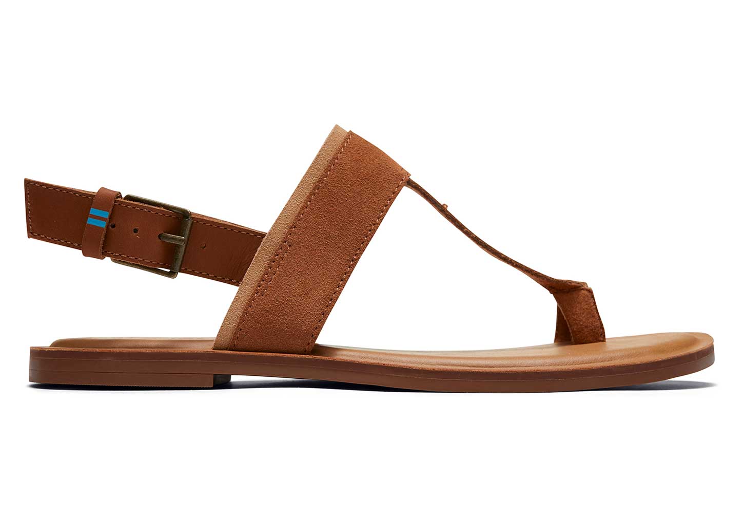 Ladies Leather Collection Y Strap Toe Loop Sandals 