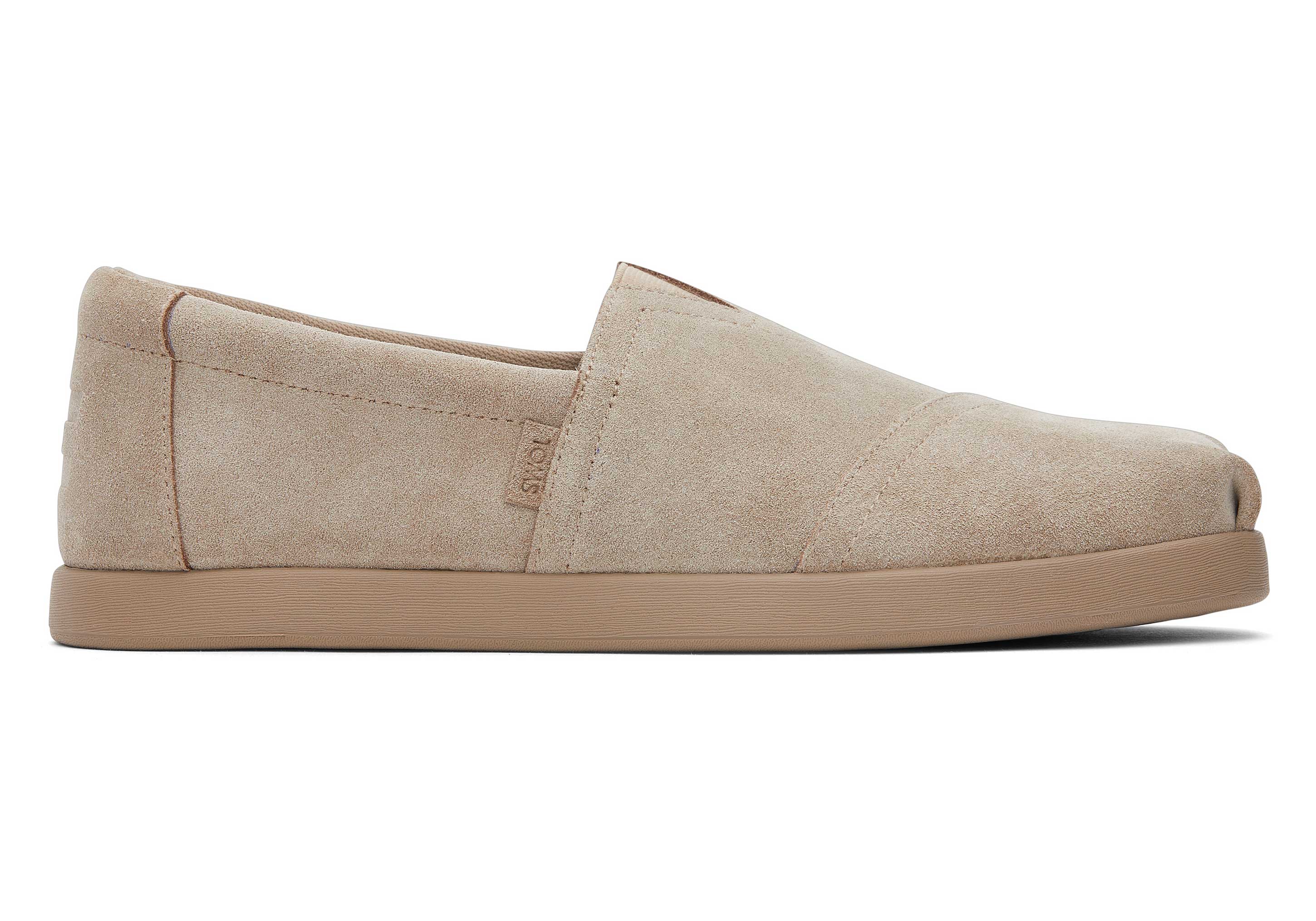 Mens Alp Fwd Taupe Distressed Suede Espadrille | TOMS