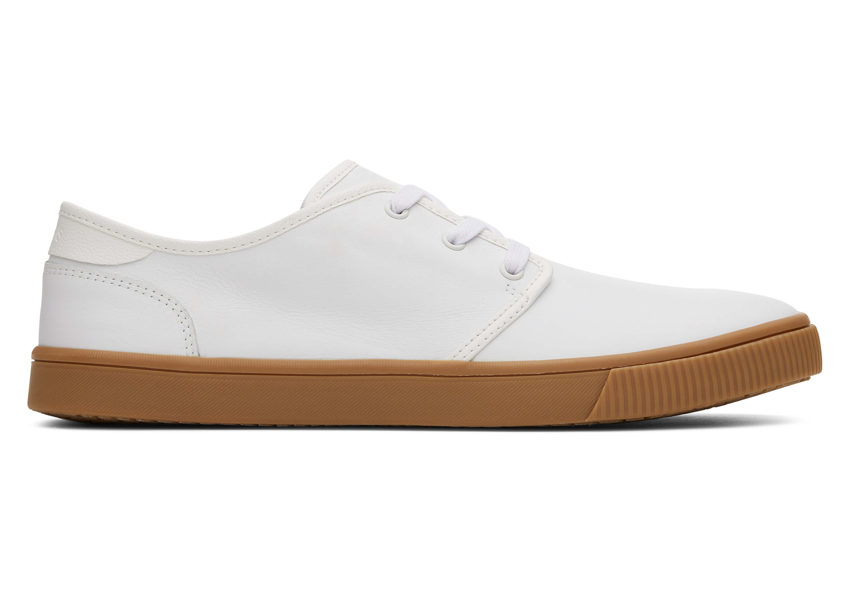 Mens Carlo Sneaker White Leather Sneaker | TOMS