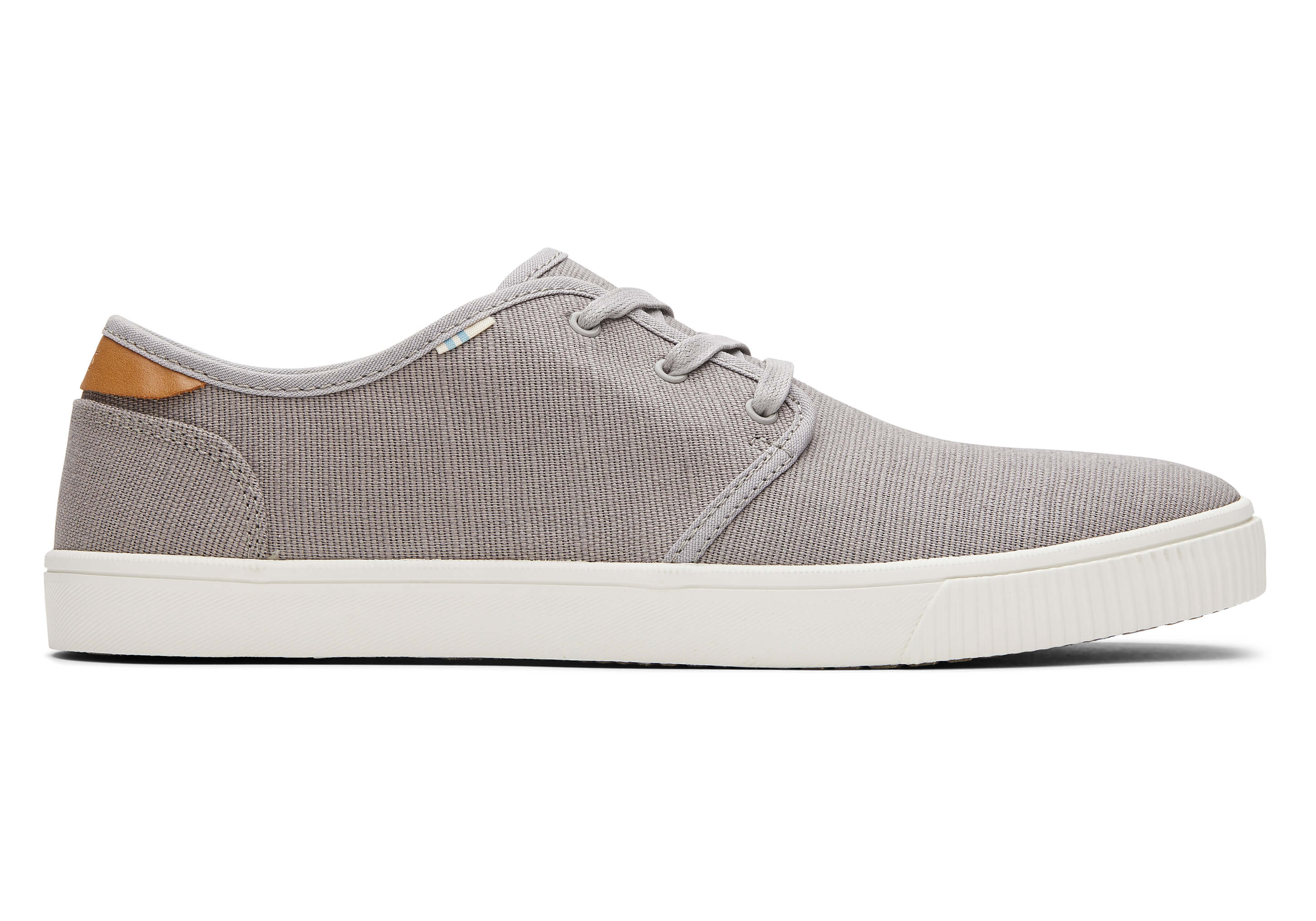 Drizzle Grey Heritage Canvas Mens Carlo Sneakers Topanga Collection | TOMS