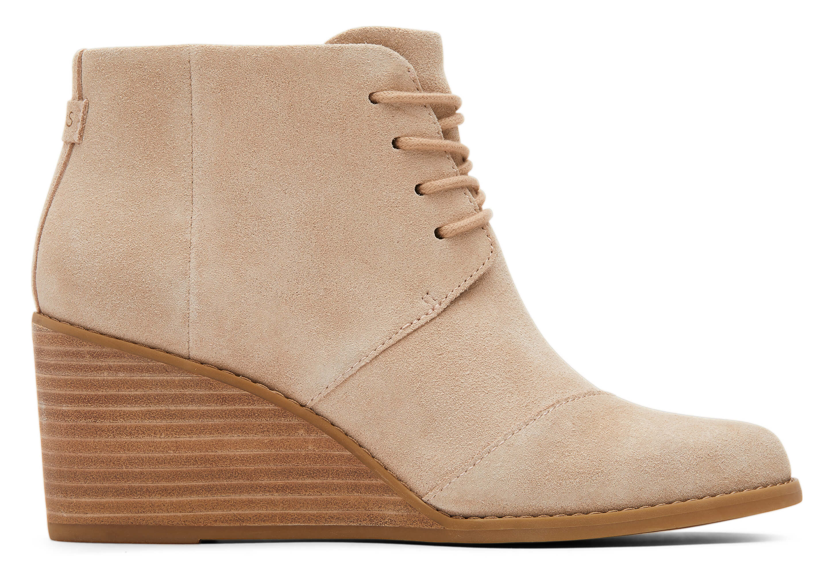 8100 Melrose Lace Up Crepe Wedge Boot 