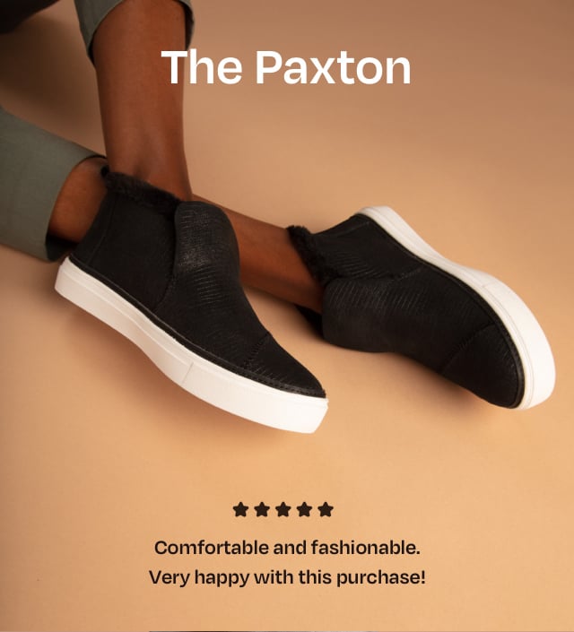 Black Leather Paxton Slip Ons
